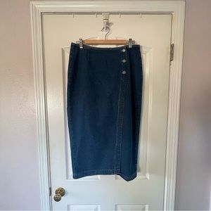 High Waisted Denim Skirt
